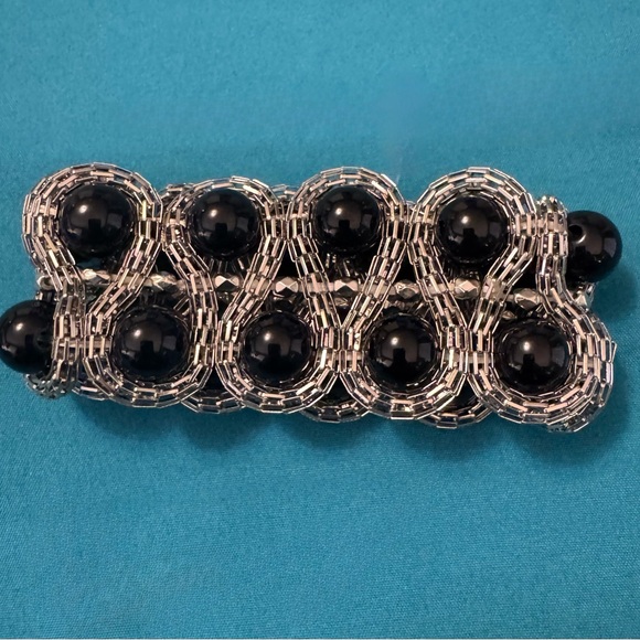 *5 for $20; Elegant Black and Silver Bracelet - Picture 2 of 3